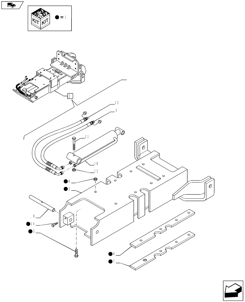Схема запчастей Case IH PUMA 200 - (37.106.01[02]) - HYDRAULIC AUTO PICK-UP HITCH WITH DRAWBAR - BREAKDOWN (VAR.728248) (37) - HITCHES, DRAWBARS & IMPLEMENT COUPLINGS