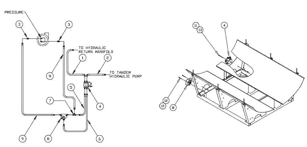 Схема запчастей Case IH PATRIOT XL - (09-006) - 500 GALLON ELIPTICAL-HYDRAULIC Liquid Plumbing