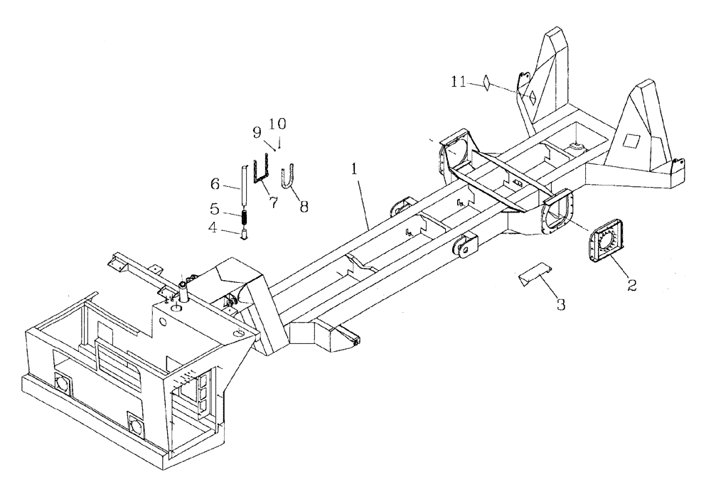 Схема запчастей Case IH AUSTOFT - (A01-01) - CHASSIS Mainframe & Functioning Components