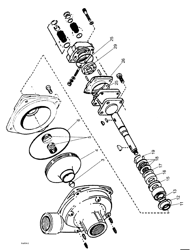 Схема запчастей Case IH SPX3185 - (09-004) - LIQUID PLUMBING - PRODUCT PUMP Liquid Plumbing