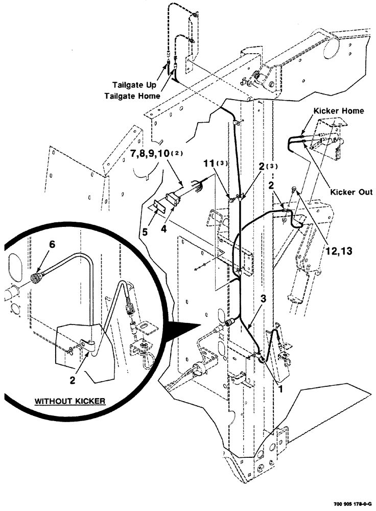 Схема запчастей Case IH RS561 - (04-014) - ELECTRICAL ASSEMBLY (KICKER CONTROL) (06) - ELECTRICAL