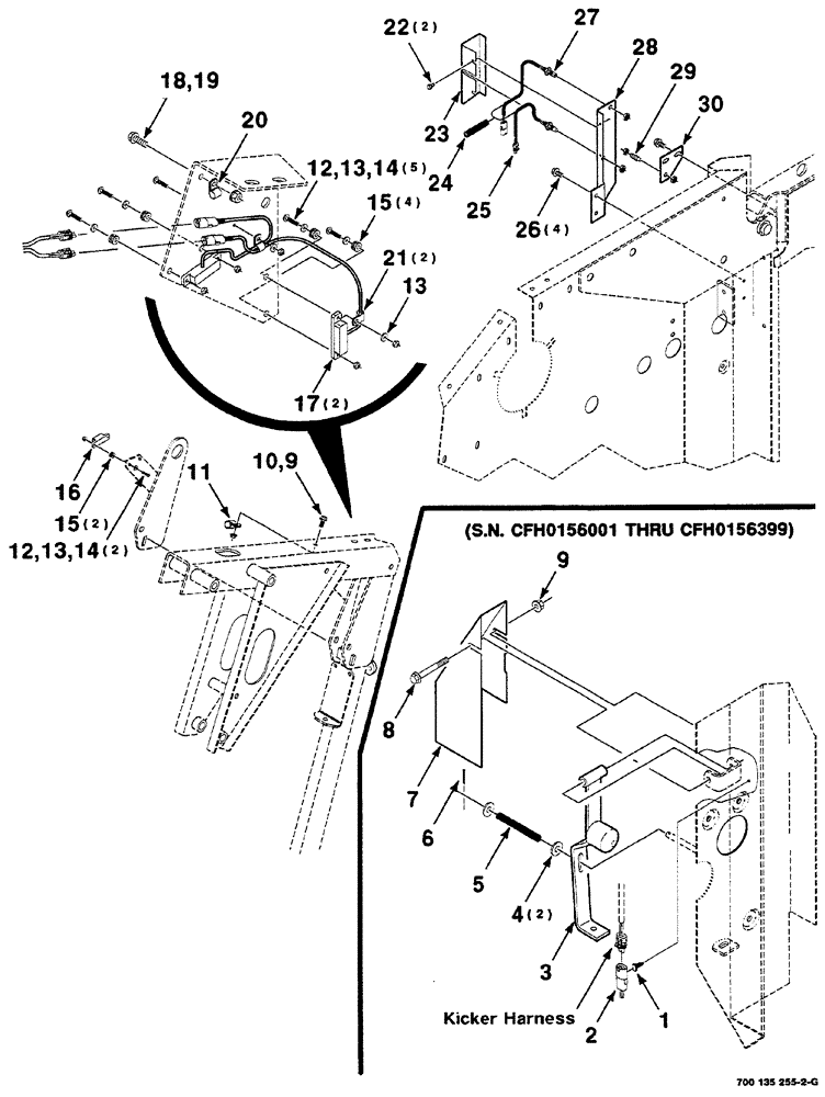 Схема запчастей Case IH RS561 - (04-016) - ELECTRICAL ASSEMBLY (KICKER) (06) - ELECTRICAL