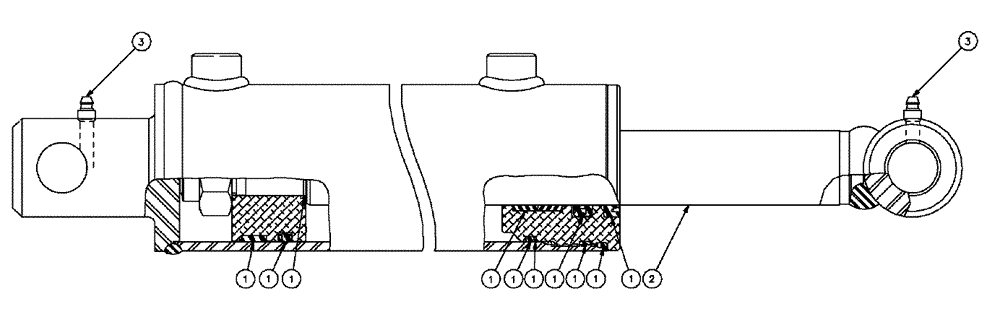 Схема запчастей Case IH SPX3320 - (07-003) - BOOM LEVEL CYLINDER Cylinders