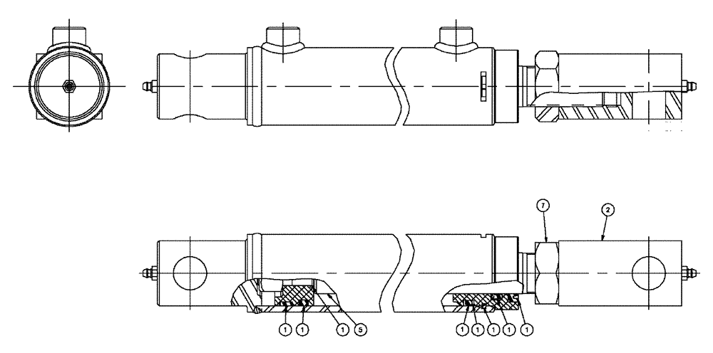 Схема запчастей Case IH SPX3320 - (07-007) - OUTER BOOM FOLD CYLINDER Cylinders