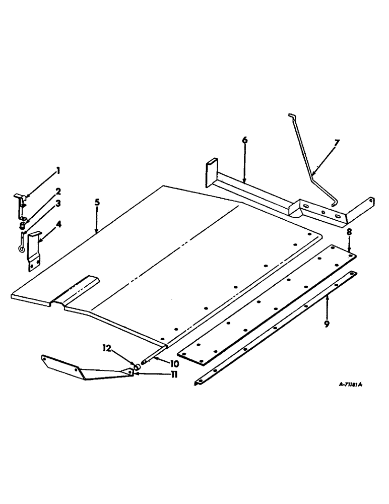 Схема запчастей Case IH 403 - (401) - ENGINE COVER, LATCH AND SUPPORTS, FOR D-282 ENGINE (90) - PLATFORM, CAB, BODYWORK AND DECALS