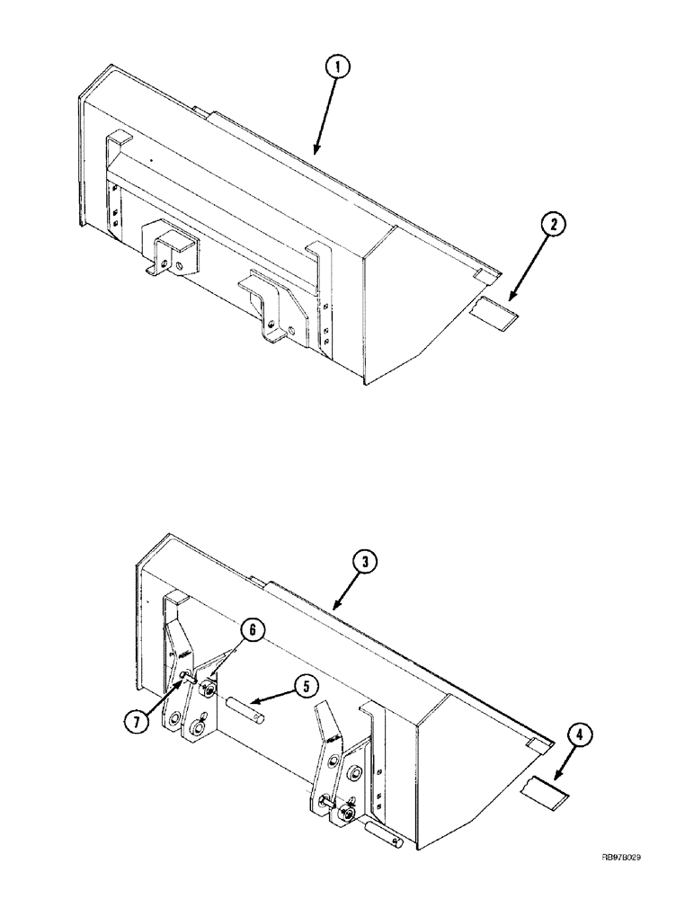 Схема запчастей Case IH L300 - (9-16) - MATERIAL BUCKET (09) - CHASSIS/ATTACHMENTS