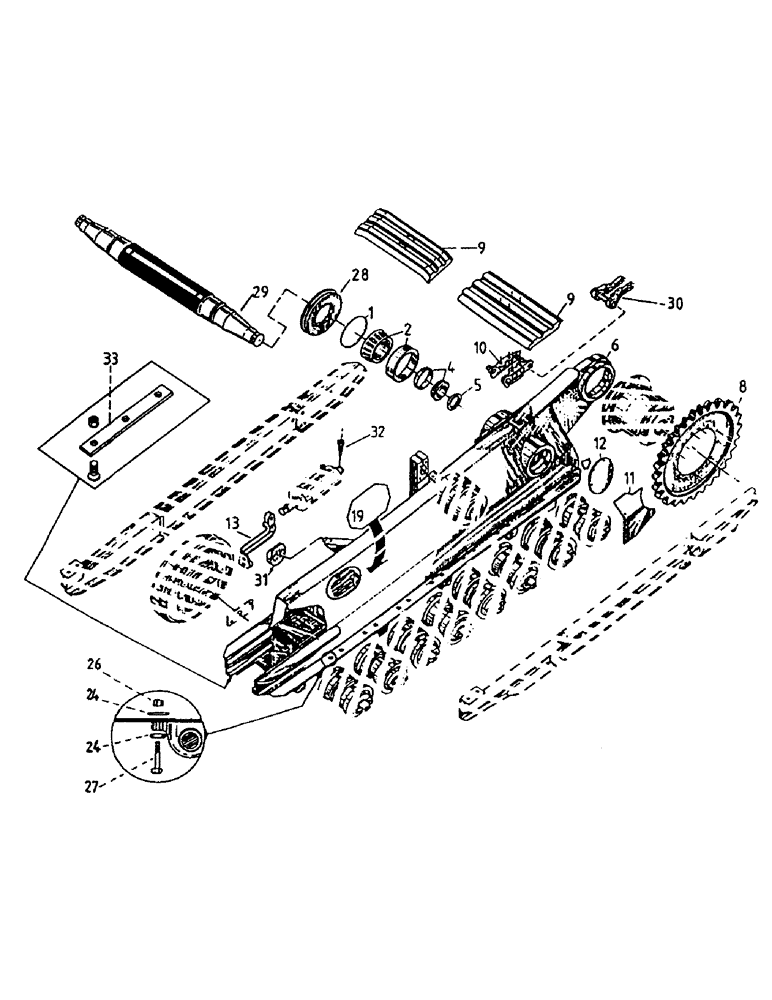 Схема запчастей Case IH 7000 - (A04-75) - FULL TRACK, 7700 Mainframe & Functioning Components