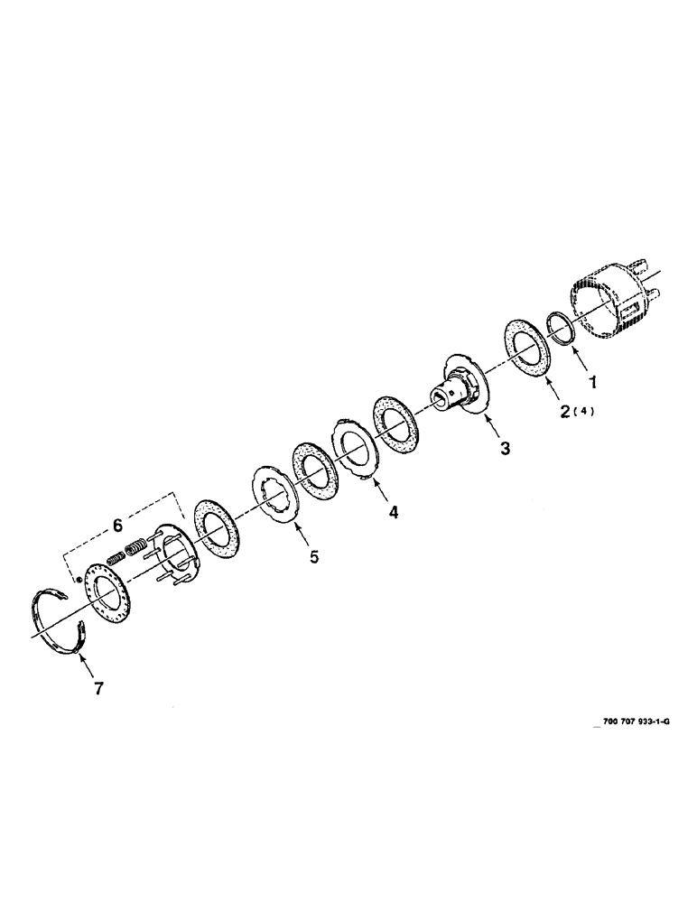Схема запчастей Case IH 8610 - (2-14) - CLUTCH FRICTION ASSEMBLY, 700707933 CLUTCH FRICTION ASSEMBLY COMPLETE (31) - IMPLEMENT POWER TAKE OFF