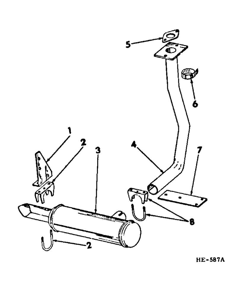 Схема запчастей Case IH 275 - (A-15) - CHASSIS, RADIATOR AND SHEET METAL, ENGINE EXHAUST AND MUFFLER Chassis, Radiator & Sheet Metal