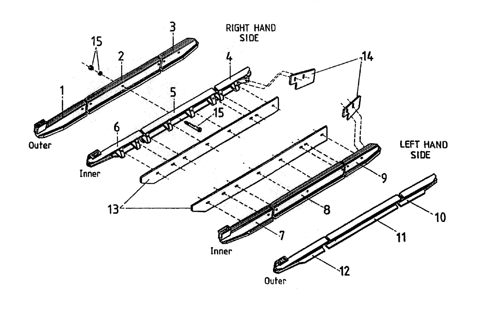 Схема запчастей Case IH 7700 - (A04-80) - STONE GUARDS (TRACK FRAME 7700) Mainframe & Functioning Components