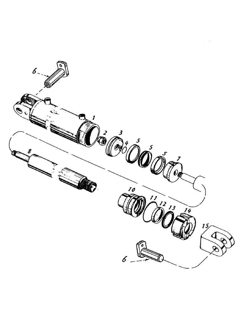 Схема запчастей Case IH 7700 - (B01-01) - HYDRAULICS, CYLINDER, TOPPER ARMS Hydraulic Components & Circuits