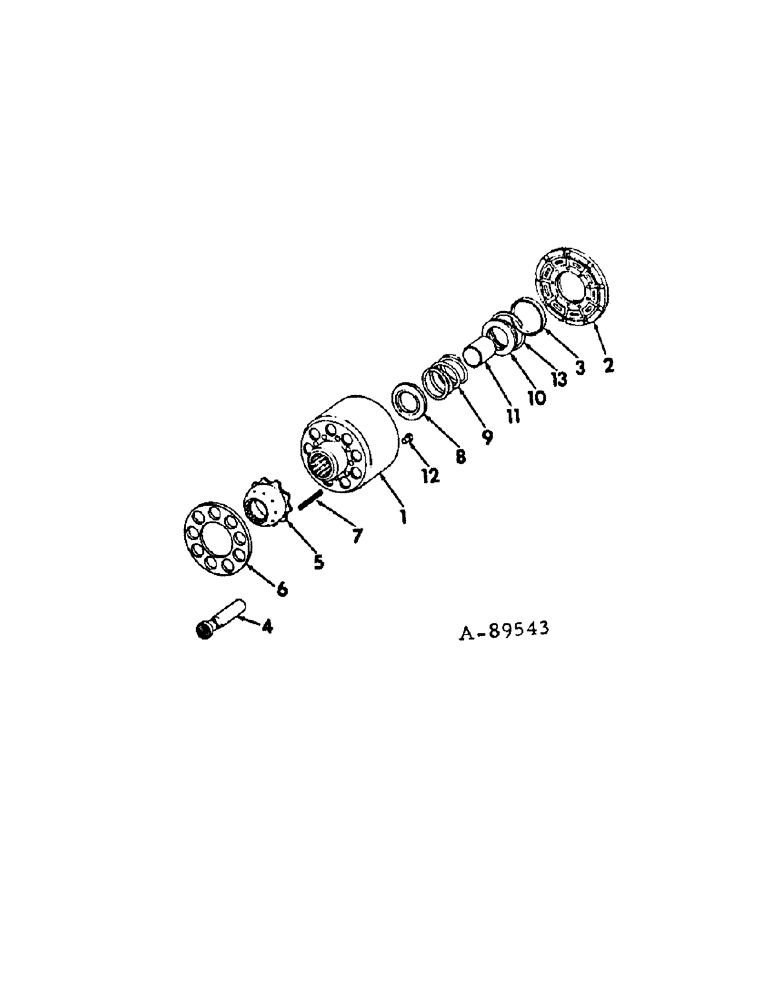 Схема запчастей Case IH HYDRO 186 - (07-11) - DRIVE TRAIN, MOTOR CYLINDER BLOCK KIT (04) - Drive Train