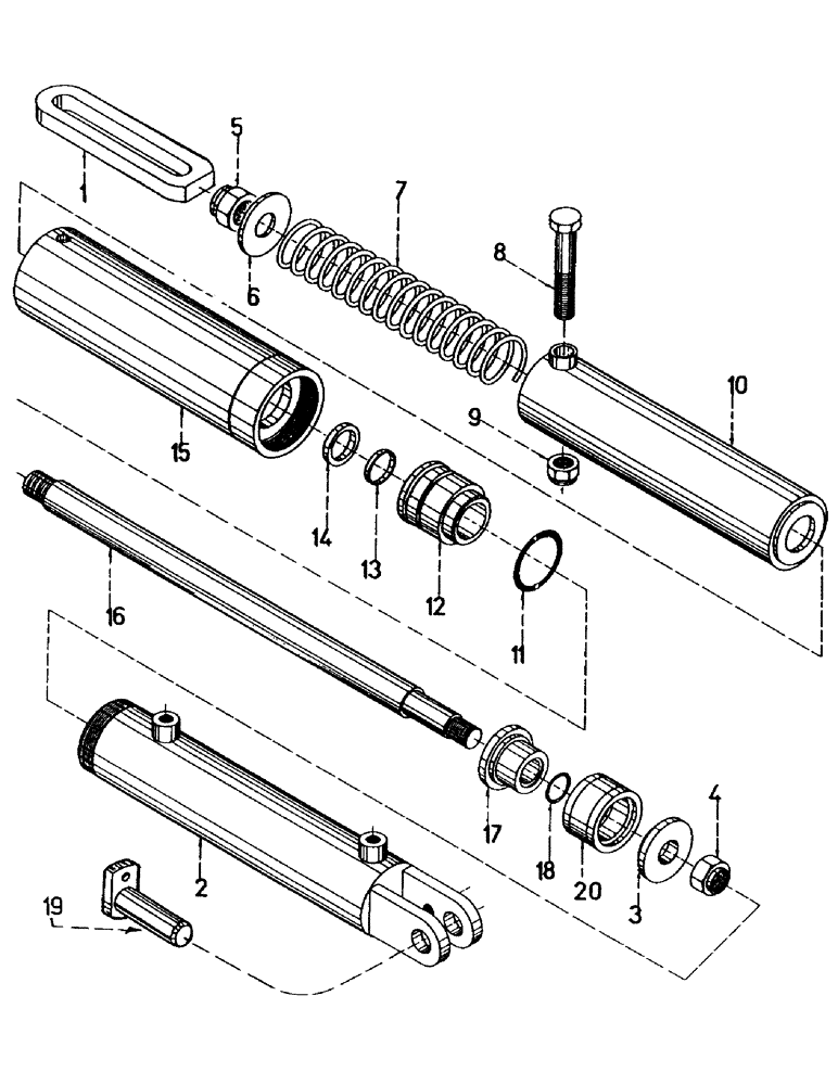 Схема запчастей Case IH 7700 - (B01-02) - HYDRAULICS, CYLINDER, CROPDIVIDER LIFT ARMS (Jul 16 2004 11:36:00.0017 PM) Hydraulic Components & Circuits