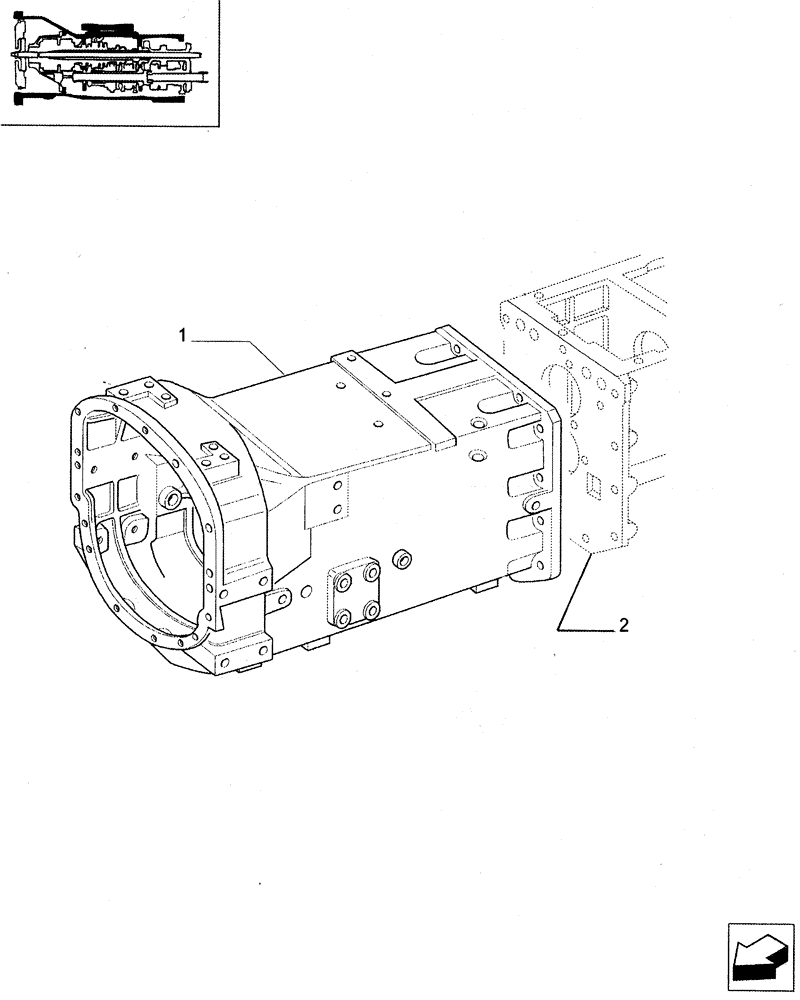 Схема запчастей Case IH JX95 - (1.21.0/01) - (VAR.113) TRACTOR BODY - HOUSING , GEARS 20+12 (03) - TRANSMISSION