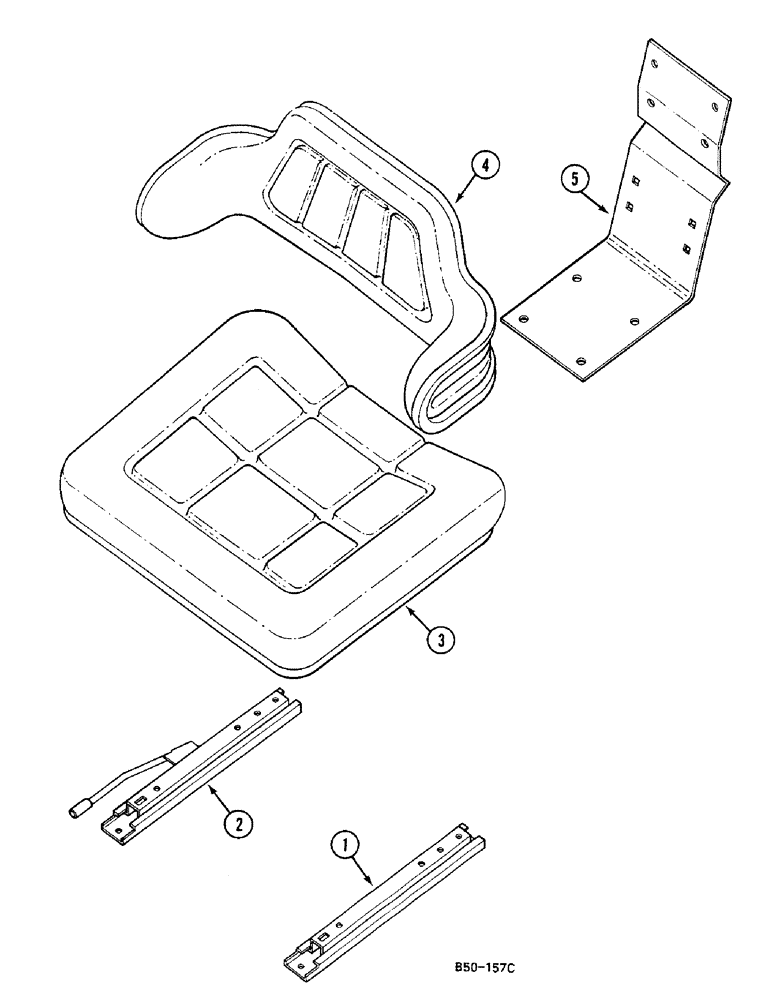 Схема запчастей Case IH 685 - (9-774) - SEAT AND SLIDES - GRAMMER - (09) - CHASSIS/ATTACHMENTS