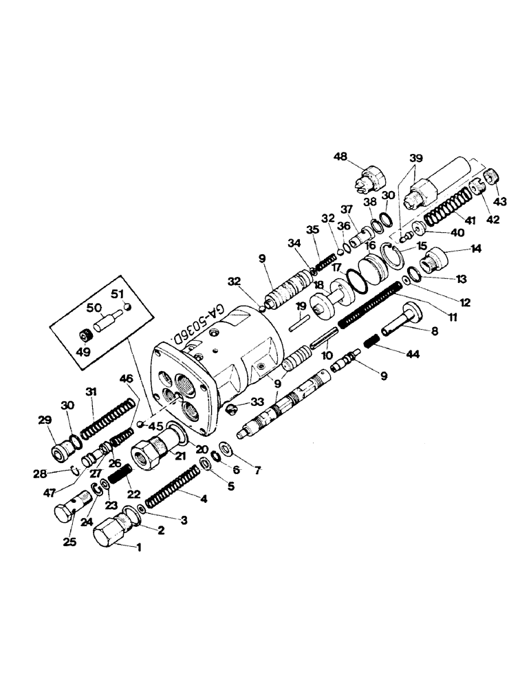 Схема запчастей Case IH 844S - (10-52) - DRAFT CONTROL VALVE (-XXX) (07) - HYDRAULICS