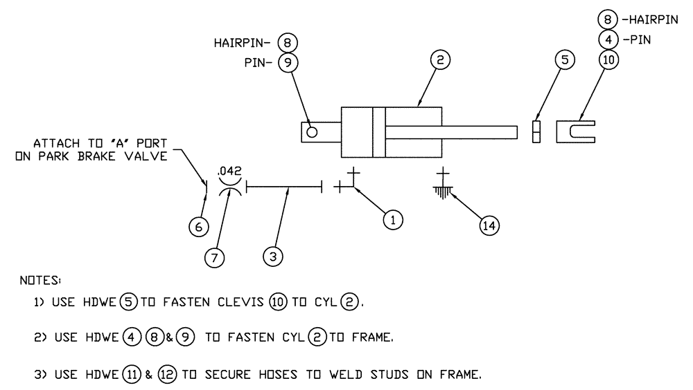 Схема запчастей Case IH SPX4410 - (06-024) - LADDER, HYDRAULIC LIFT "SERIAL # 7096 AND LATER" Hydraulic Plumbing