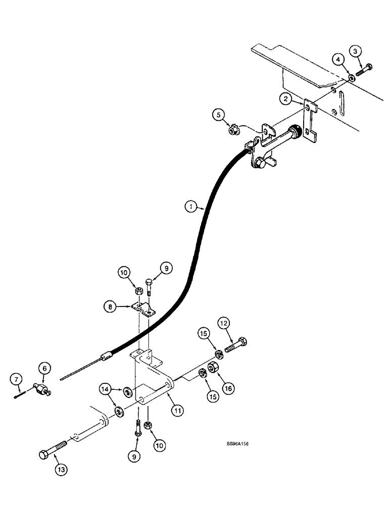 Схема запчастей Case IH 1825B - (3-04) - THROTTLE CONTROL (03) - FUEL SYSTEM