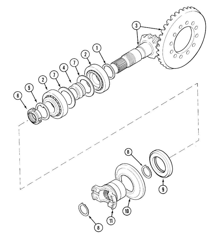 Схема запчастей Case IH MX80C - (05-16) - DRIVE BEVEL GEAR, MX90C, MX100C : 20:19 (05) - STEERING