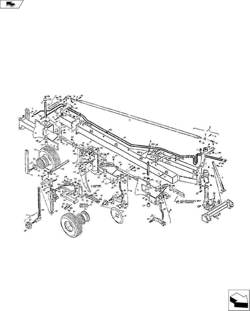 Схема запчастей Case IH 30 SERIES - (39.100.01) - MAIN FRAME (39) - FRAMES AND BALLASTING