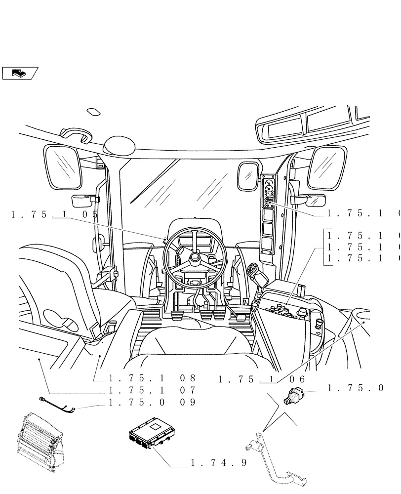 Схема запчастей Case IH PUMA 165 - (SEC. 06[04]) - ELECTRICAL SYSTEM (00) - GENERAL