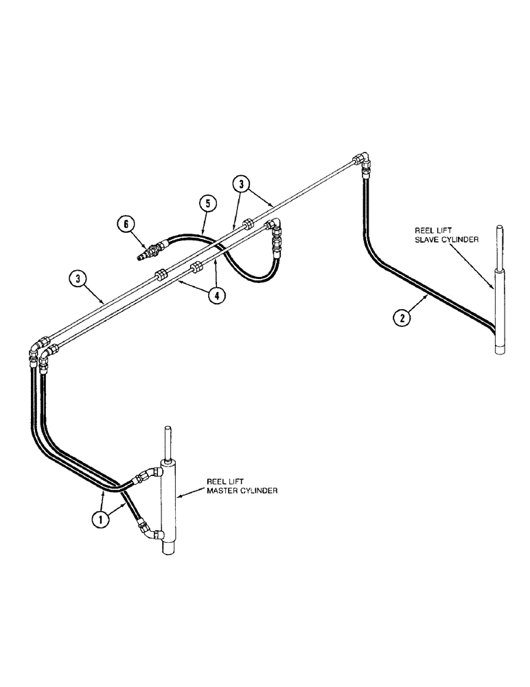 Схема запчастей Case IH 1020 - (1-10) - PICTORIAL INDEX, REEL LIFT HYDRAULICS (00) - PICTORIAL INDEX