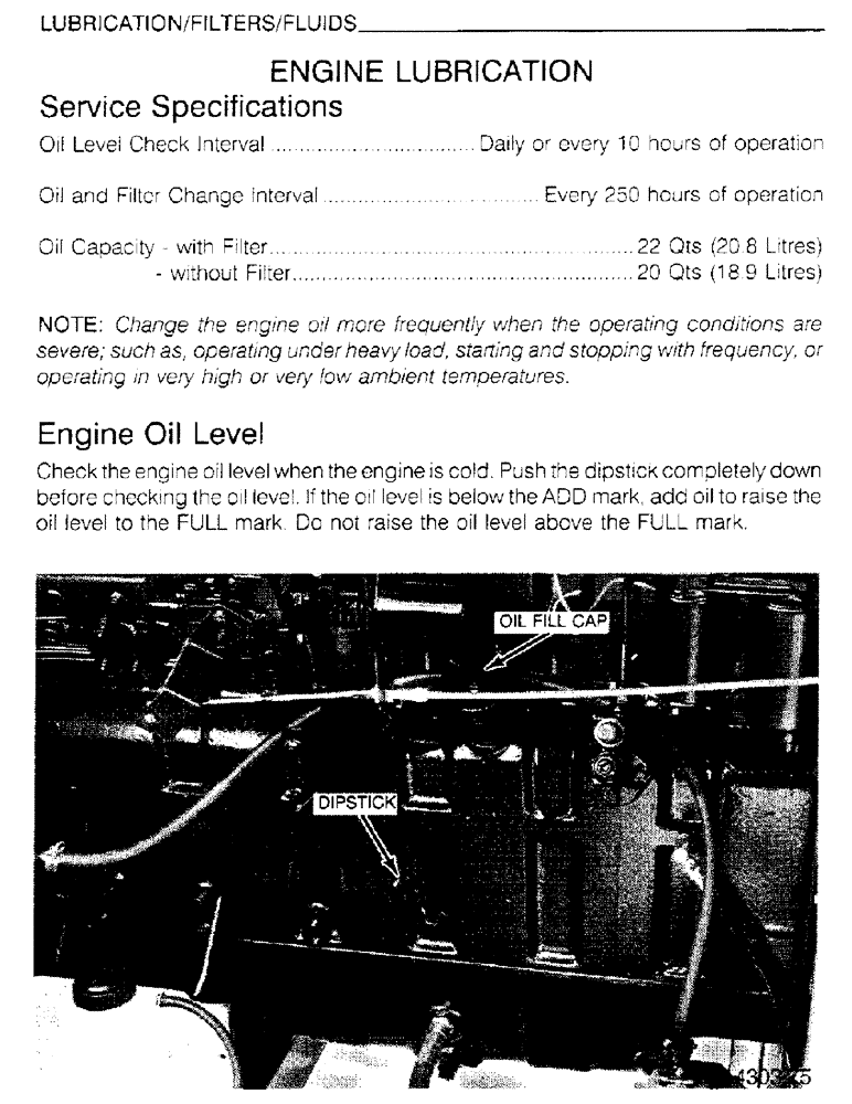 Схема запчастей Case IH 6830TA - (1-18) - LUBRICATION, FILTERS, FLUIDS, ENGINE LUBRICATION 