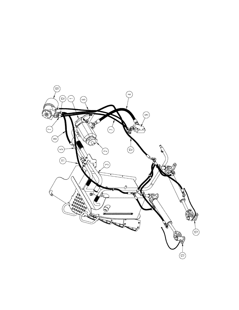 Схема запчастей Case IH STX325 - (01-03[01]) - PICTORIAL INDEX - STEERING, ARTICULATION WITHOUT ACCUSTEER (00) - PICTORIAL INDEX
