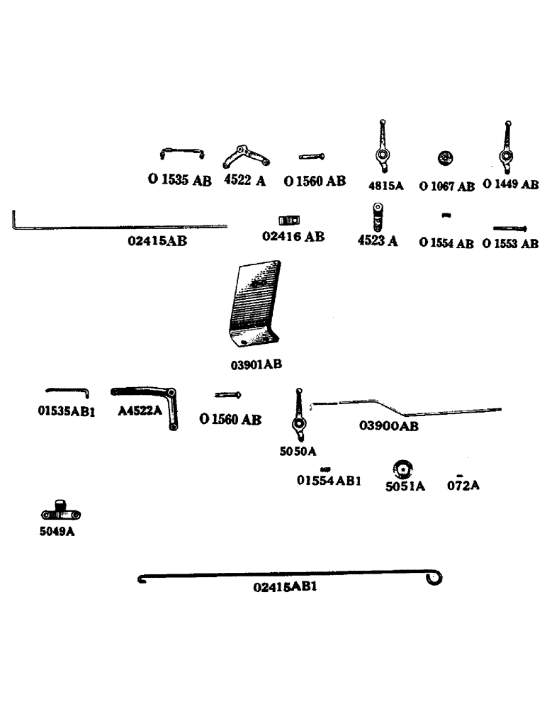Схема запчастей Case IH LE - (58) - SPARK AND THROTTLE CONTROL, PRIOR TO ENGINE NUMBER LE305867, ENGINE NUMBER LE305867 AND AFTER 
