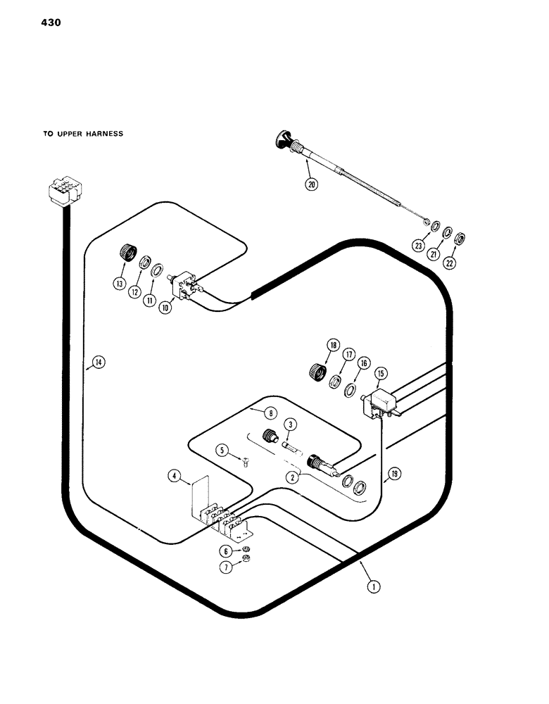Схема запчастей Case IH 870 - (430) - CAB, CONTROL PANEL, WITHOUT AIR CONDITIONER, USED PRIOR TO CAB SERIAL NUMBER 7814176 (09) - CHASSIS/ATTACHMENTS
