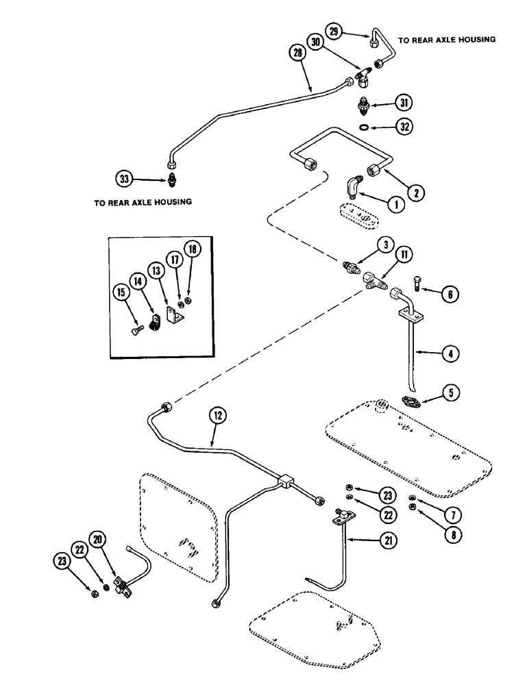 Схема запчастей Case IH 1896 - (8-260) - HYDRAULICS, TRANSMISSION LUBRICATION (08) - HYDRAULICS
