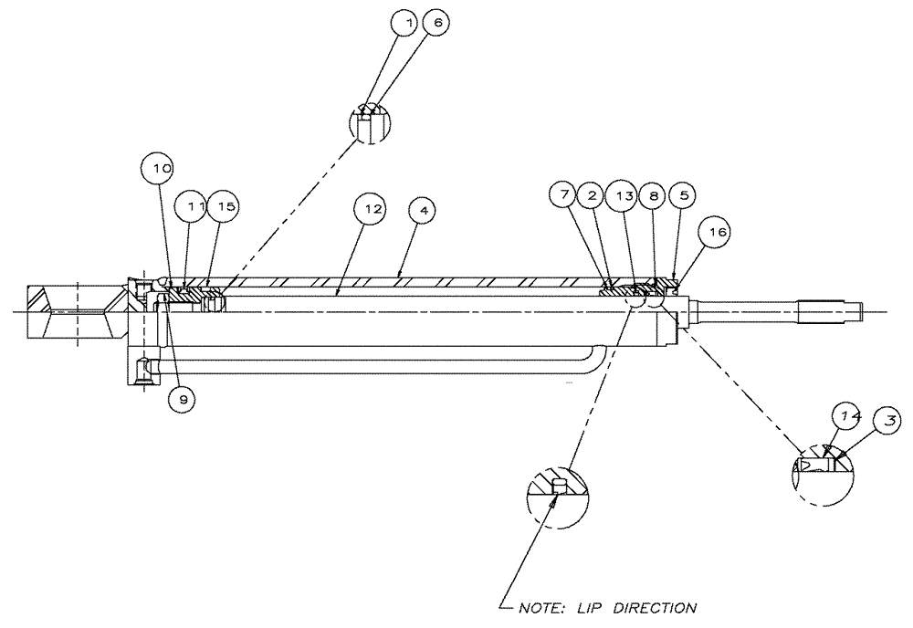 Схема запчастей Case IH SPX3320 - (07-011) - SUSPENSION CYLINDER Cylinders
