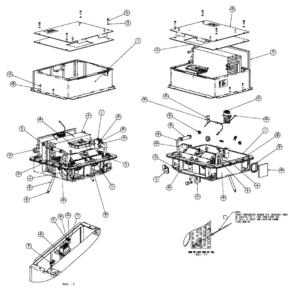 Схема запчастей Case IH TITAN 3520 - (01-015) - HVAC/A, ATC UNIT (10) - CAB