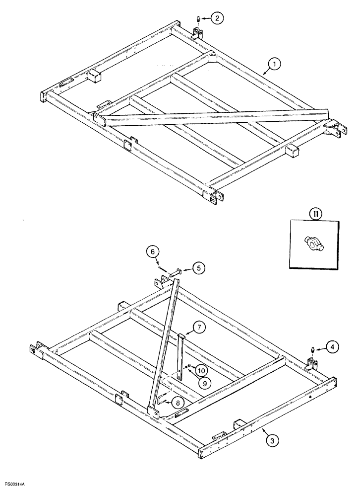 Схема запчастей Case IH 5700 - (9-056) - PRIMARY WING FRAME, LEVEL LIFT MODELS, VERTICAL FOLD AND DOUBLE FOLD, 35 FOOT THROUGH 53 FOOT WIDE (18) - MISCELLANEOUS