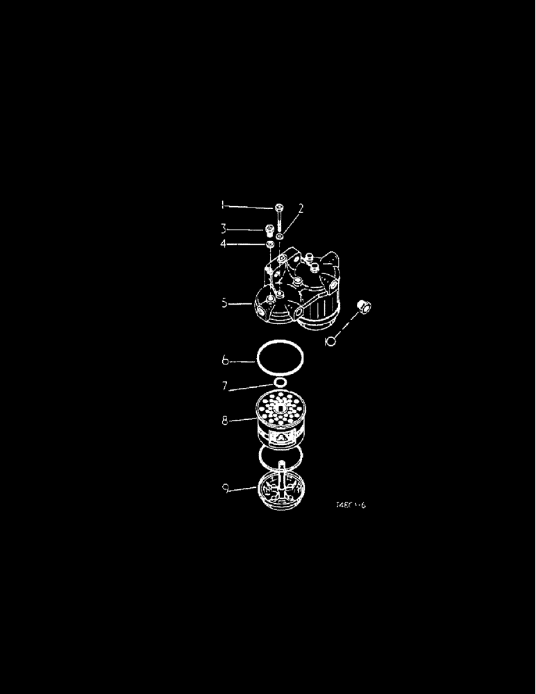 Схема запчастей Case IH 276 - (6-50) - TWIN FUEL FILTER ATTACHMENT (03) - FUEL SYSTEM