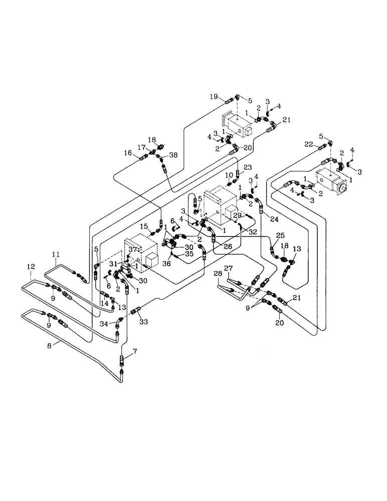 Схема запчастей Case IH 7000 - (B06-31) - HYDRAULIC CIRCUIT, TRANSMISSION, 7000 Hydraulic Components & Circuits