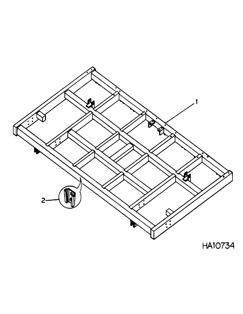Схема запчастей Case IH 60 - (A-03) - FRAME, 15 FOOT 
