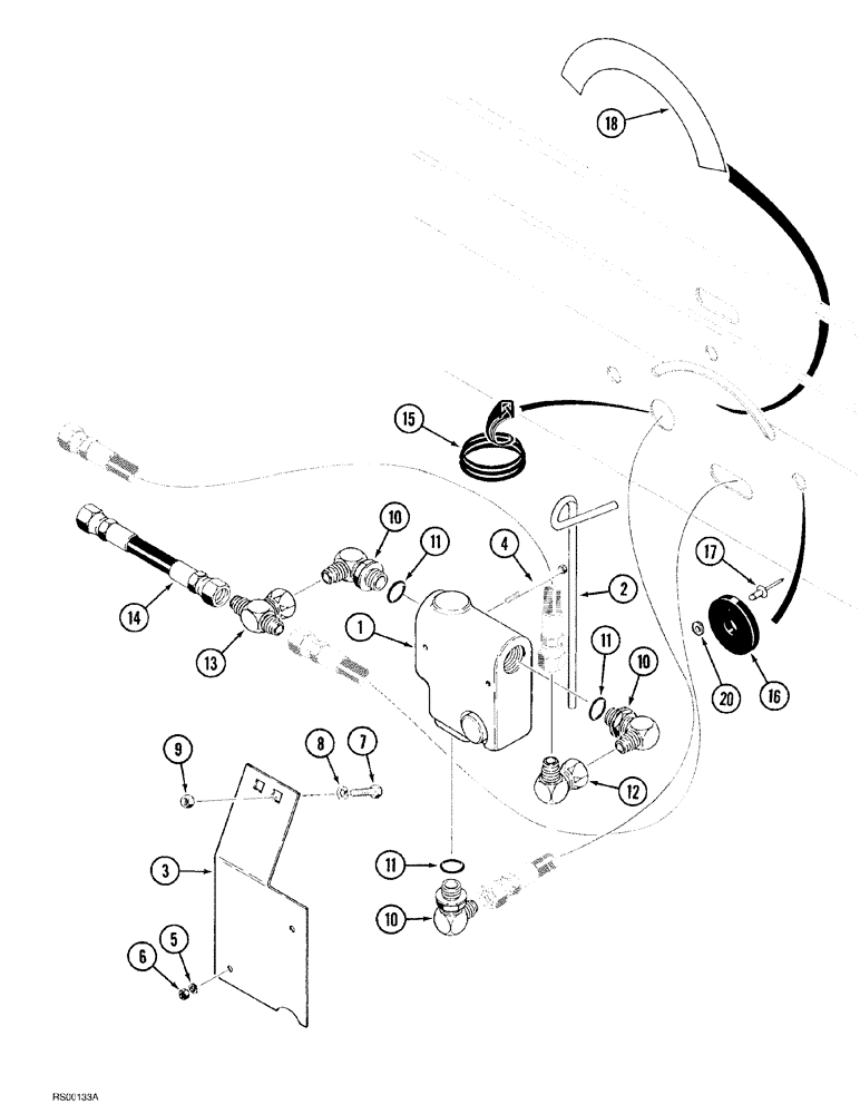 Схема запчастей Case IH 1500-SERIES - (08-10) - FLOW CONTROL VALVE SYSTEM (USED WITH HYDRAULIC APRON DRIVE) 