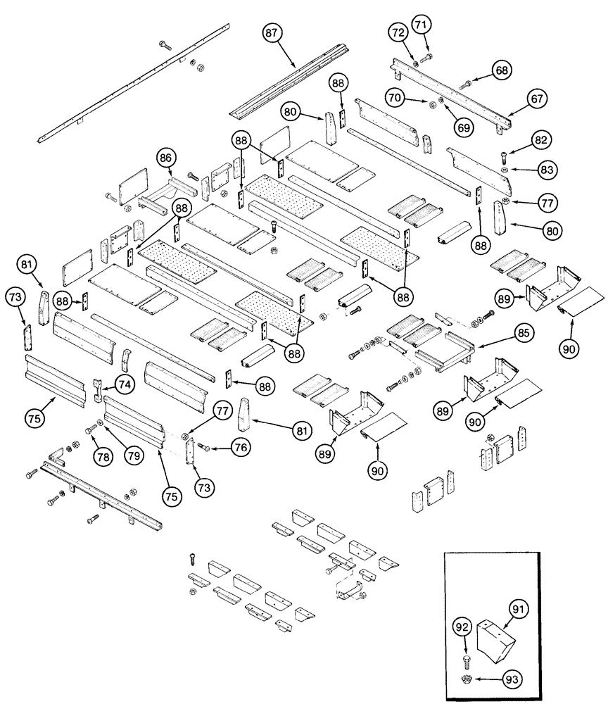 Схема запчастей Case IH 2155 - (9D-10) - BASKET TOP (16) - BASKET