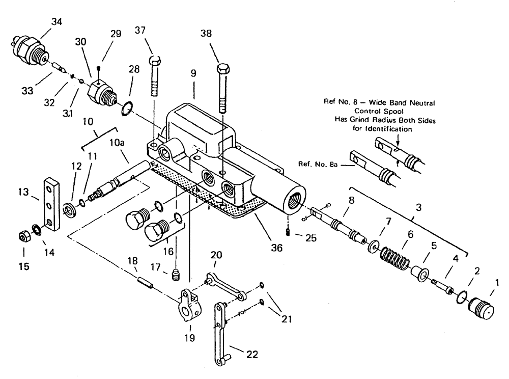 Схема запчастей Case IH 7700 - (B03[03]) - PUMP HYDRAULIC DISPLACEMENT CONTROL Hydraulic Components & Circuits
