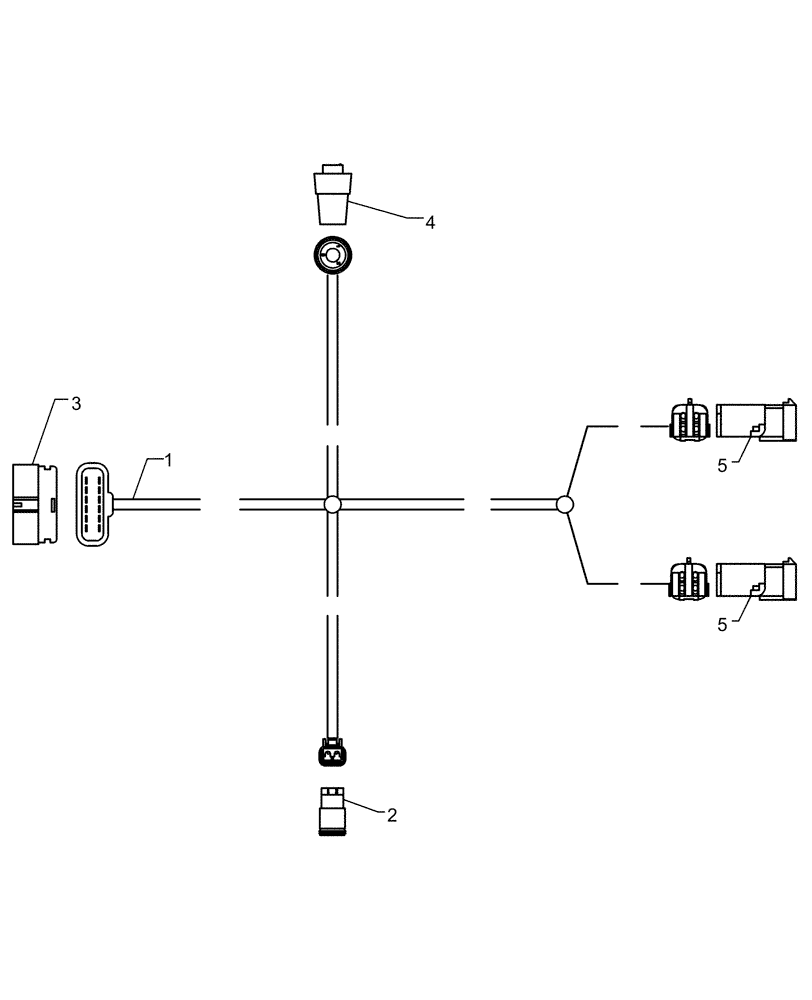 Схема запчастей Case IH 1250 - (55.100.17) - ELECTRICAL - HARNESS LIQUID FERTILIZER 87575103 (55) - ELECTRICAL SYSTEMS