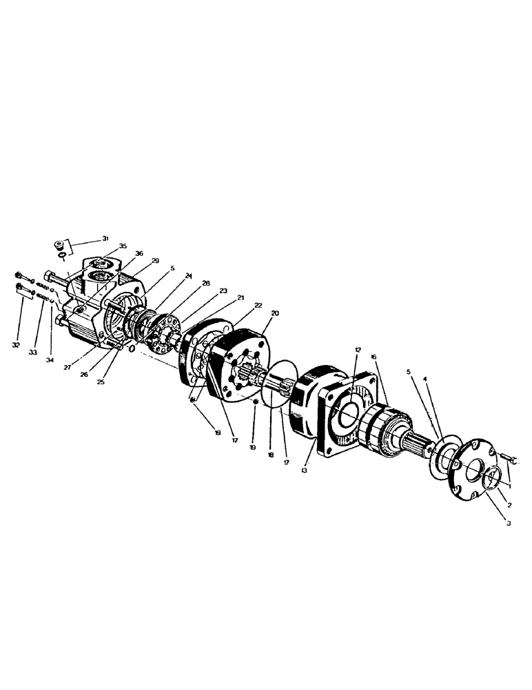 Схема запчастей Case IH 7000 - (B02-22) - HYDRAULICS, MOTOR, ROTARY CHOPPER LONG BILLET Hydraulic Components & Circuits