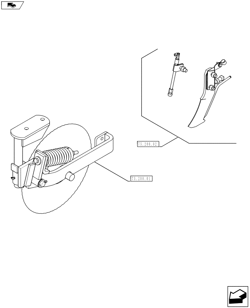 Схема запчастей Case IH 920 - (75.200.00) - PICTORIAL INDEX - SOIL PREPARATION (75) - SOIL PREPARATION