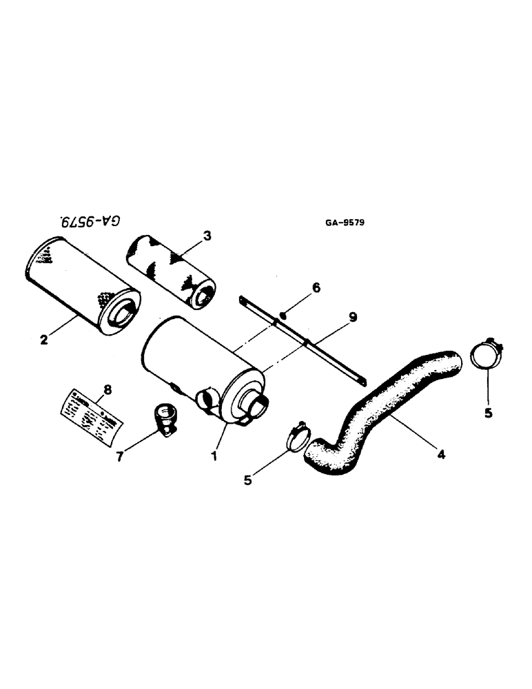 Схема запчастей Case IH 844S - (12-06) - AIR CLEANER Power