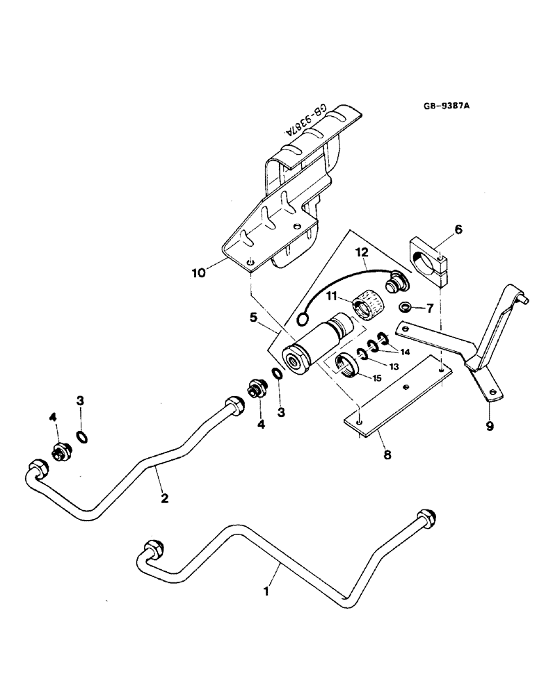 Схема запчастей Case IH 844S - (10-68) - BREAK-AWAY COUPLING (07) - HYDRAULICS