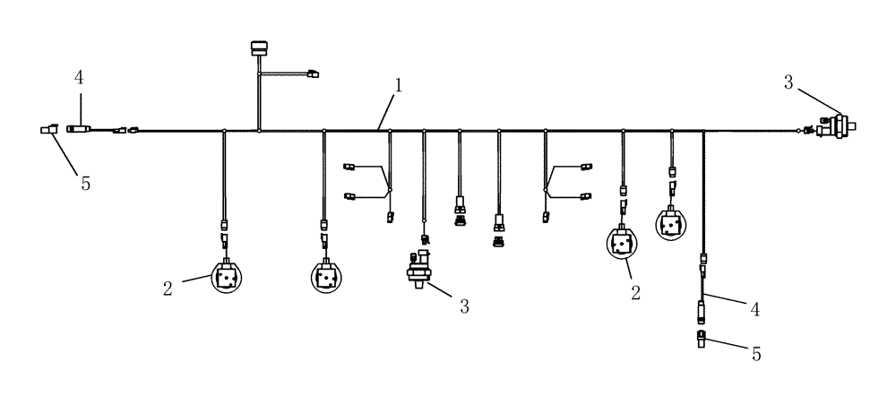 Схема запчастей Case IH 1200PT - (A.50.A[10]) - ELECTRICAL HARNESS 398135A1 A - Distribution Systems