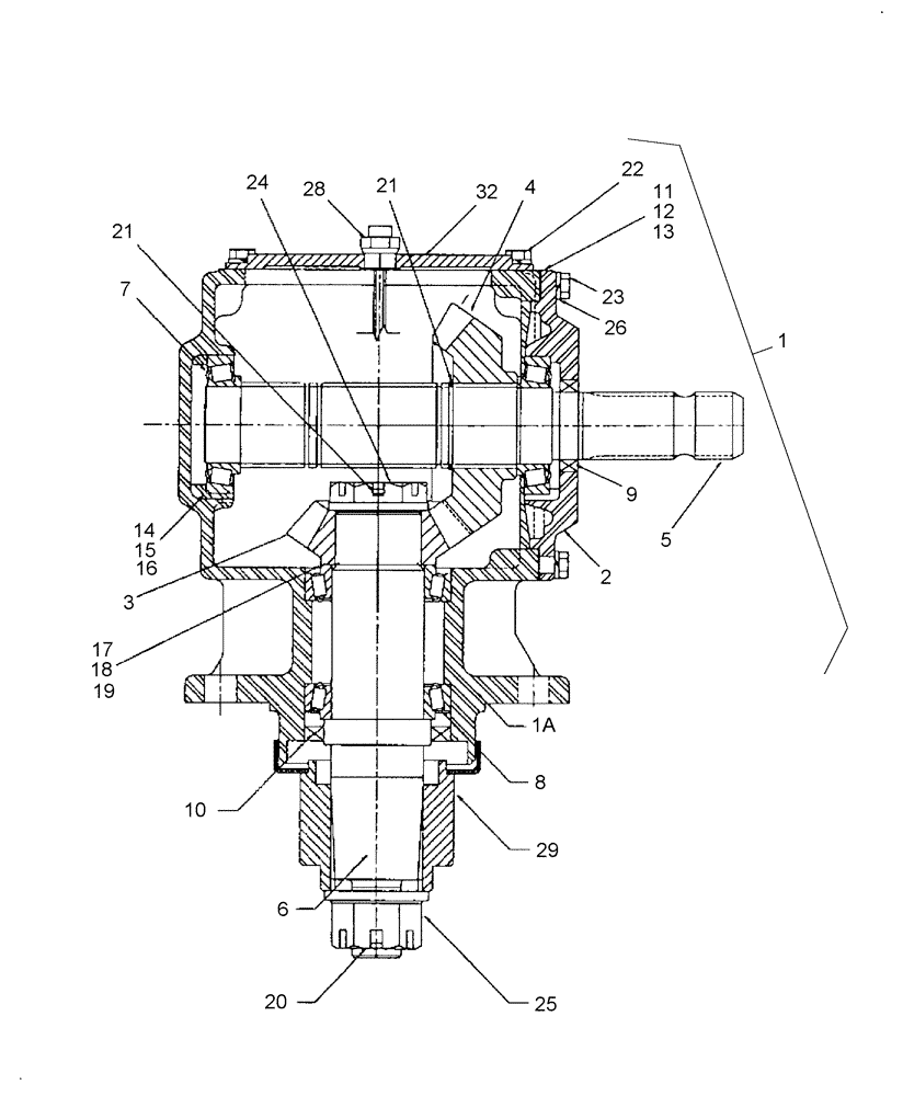 Схема запчастей Case IH 717721456 - (015) - GEAR BOX RIGHT WING & CENTER DECK (540 RPM) (03) - MAIN GEARBOX