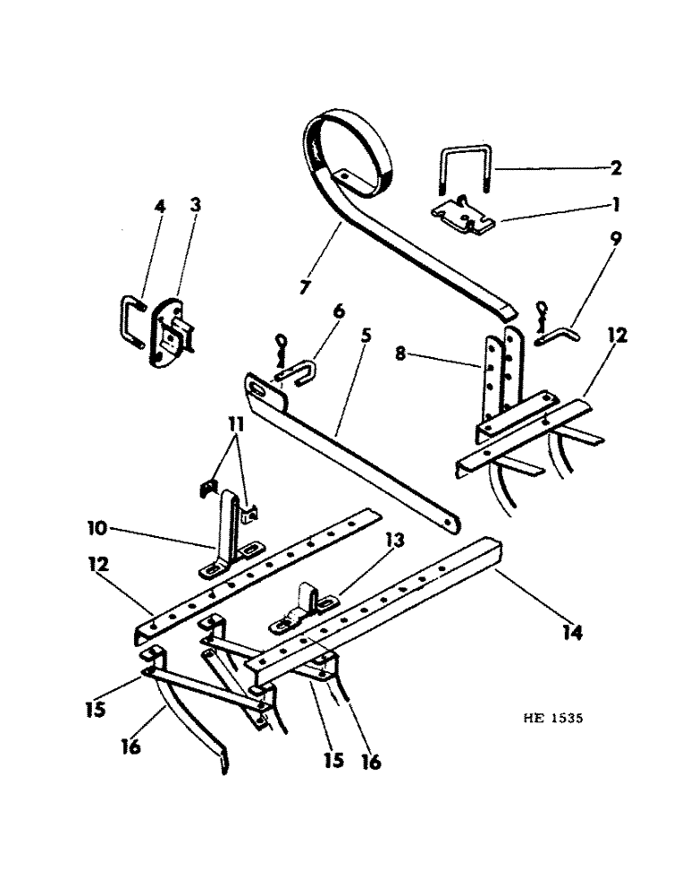 Схема запчастей Case IH 45 - (G-06) - 9 FOOT, 6 INCH MULCHER 