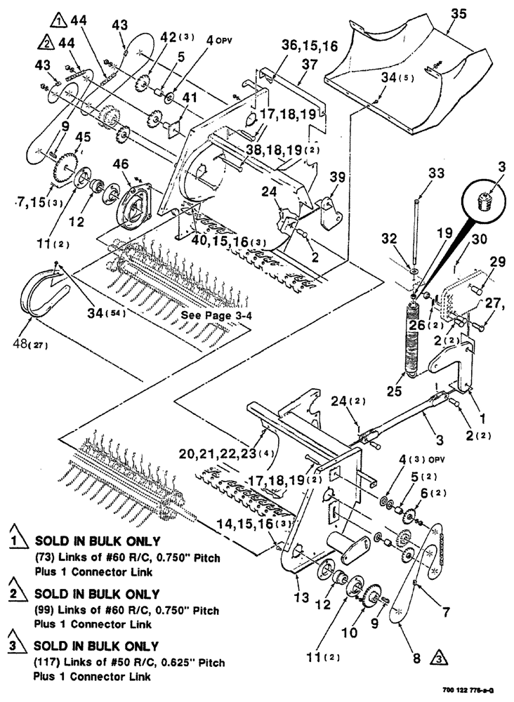 Схема запчастей Case IH 8555 - (03-02) - PICKUP ASSEMBLY Pickup