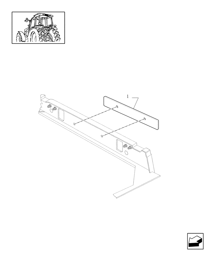 Схема запчастей Case IH MXM190 - (1.98.3) - (VAR.001) FRANCE VERSION - LICENSE PLATE & LAMP (10) - OPERATORS PLATFORM/CAB